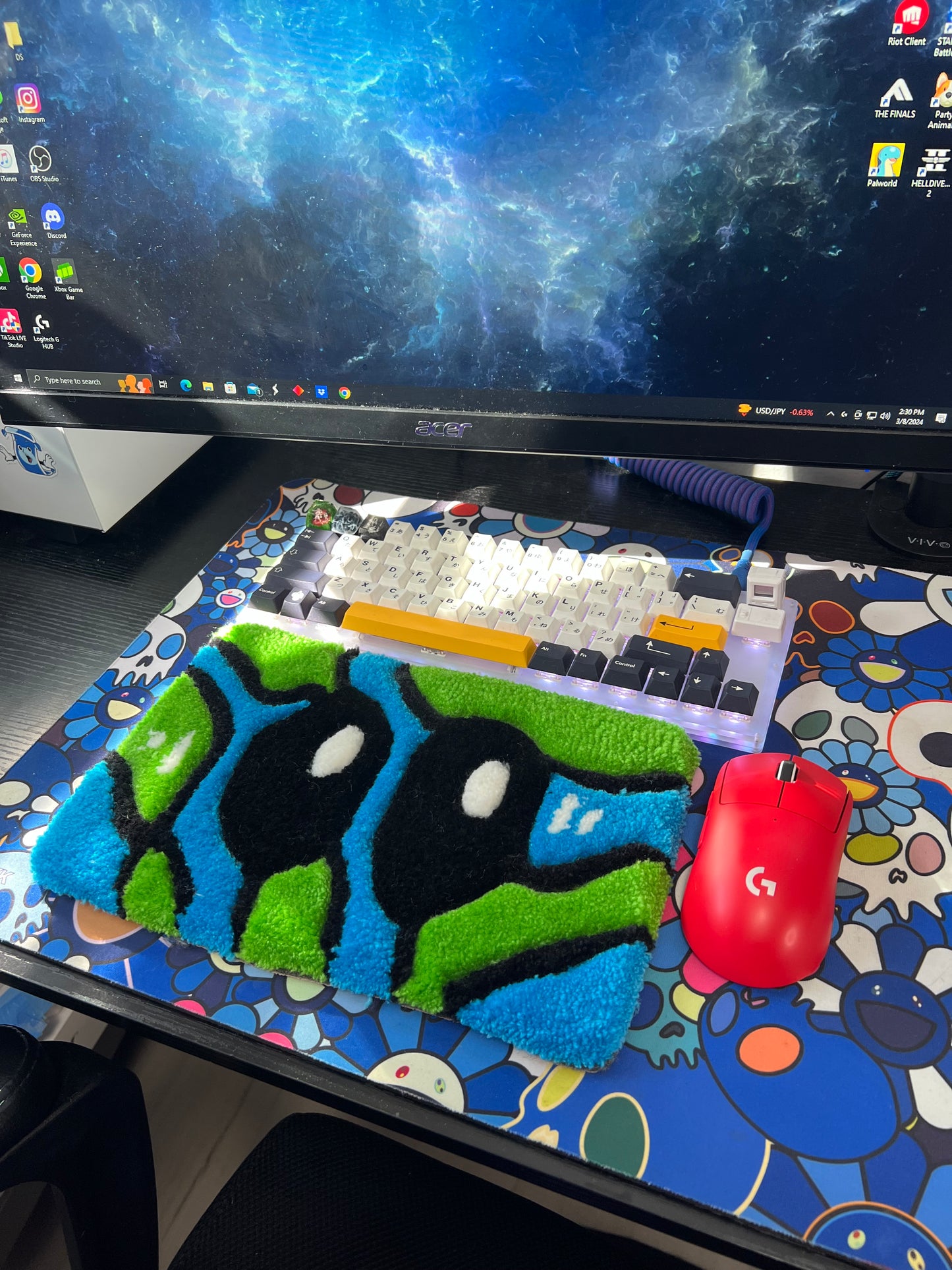 “EMOCIONS” Buddy The Earth Wrist Rest (SOLD)