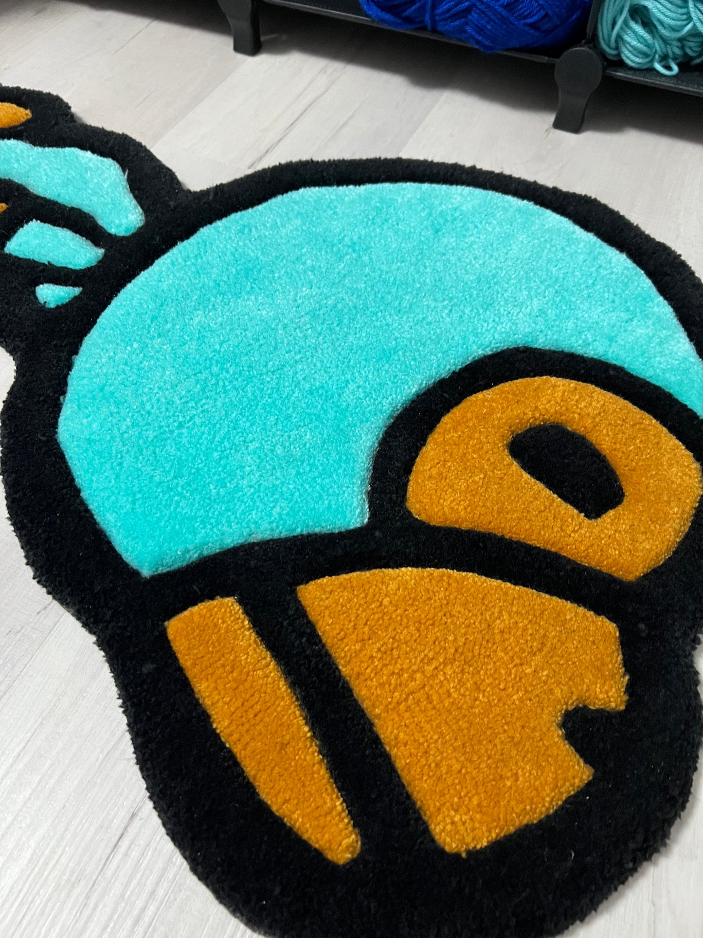 Teal Monkey Sleeping (SOLD)