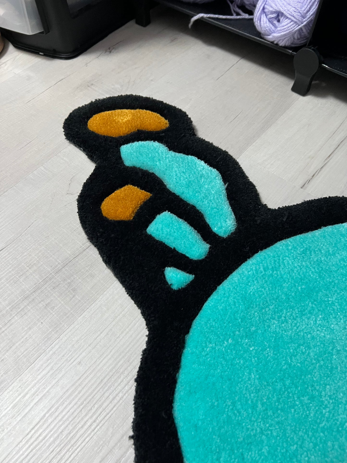 Teal Monkey Sleeping (SOLD)