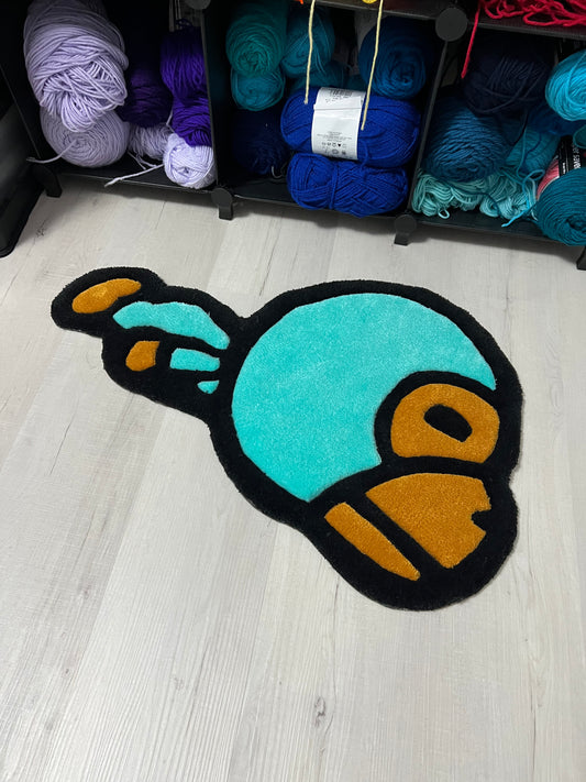 Teal Monkey Sleeping (SOLD)